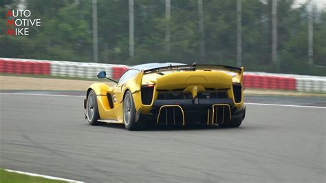 Ferrari Fxx K Evo Sound Start Up Accelerations And Downshifts At Nürburgring Youtube