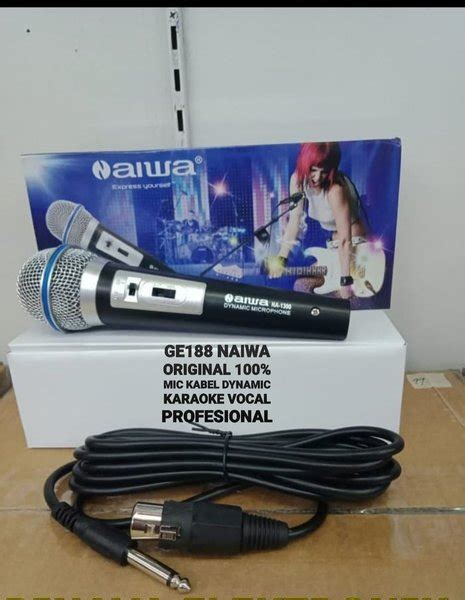 Jual Naiwa Original Aiwa Mic Kabel Microphone Cable Mik Karaoke