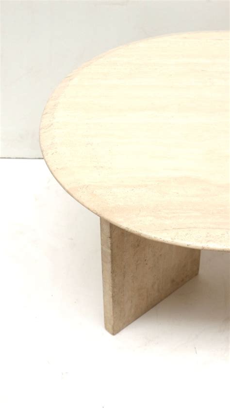 Oval Travertine Coffee Table Made In The S Whoppah