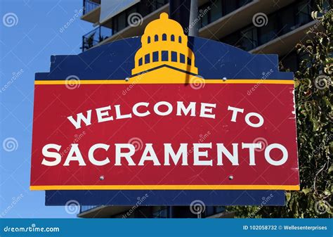 Welcome To Sacramento Stock Photo Image Of Sacramento 102058732