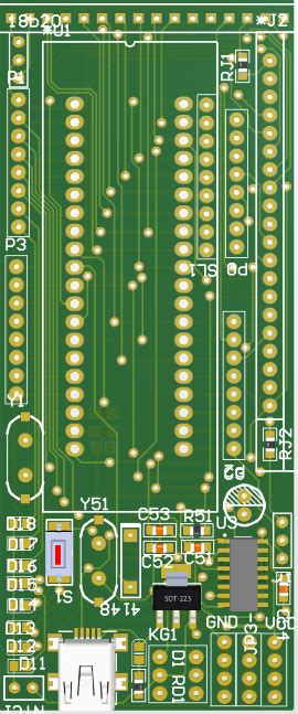 【p454】51单片机最小系统板pcb文件与原理图 Altium Designer工程 电子电路 索炜达电子