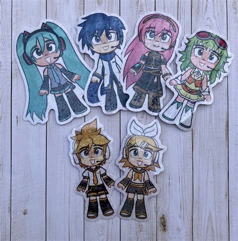 Vocaloid Holographic Stickers Etsy