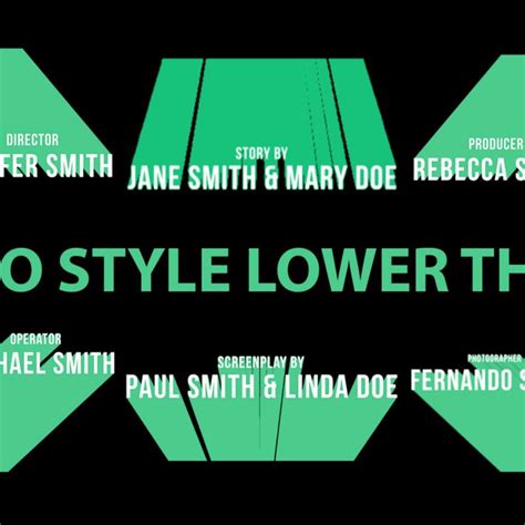 Retro Style Lower Thirds Motion Graphics Template Lower Thirds