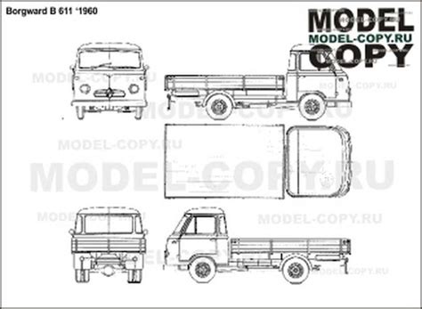 Borgward B D Zeichnung German Blueprints D Modeling