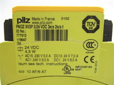 Pc Brand New Pilz Safety Relay Pnoz Xv P Vdc N O N O T