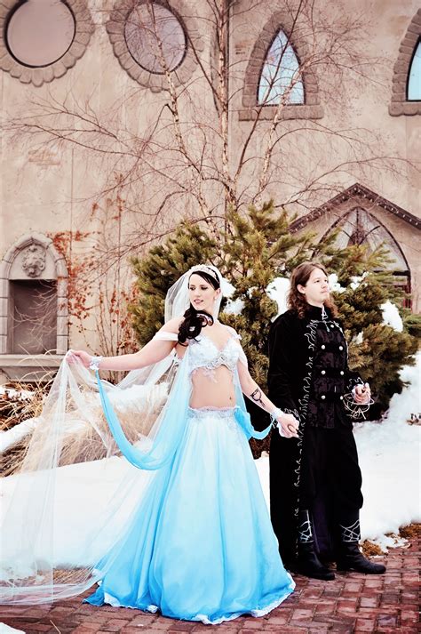 Winter Wedding Blue Wedding Dress Fantasy Wedding Princess Bride