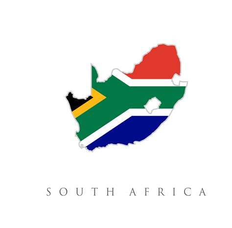 South African Flag Outline