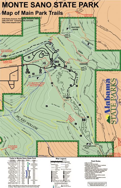 The Monte Sano Trail Guide Huntsville Outdoors