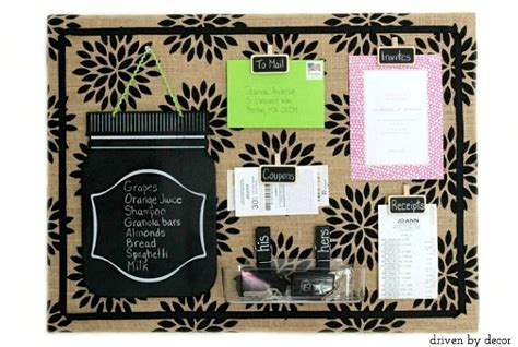 Getting Organized: DIY Burlap Bulletin Board | Driven by Decor