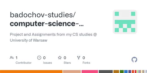 Github Badochov Studiescomputer Science Studies Project And