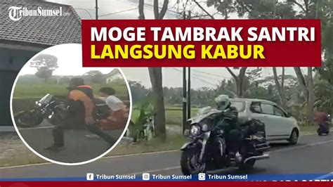 Rombongan Moge Tabrak Santri Di Ciamis Meninggalkannya Begitu Saja