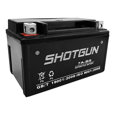 Shotgun® YTX7A-BS Scooter Battery Yamaha Vino E-Ton Kymco SYM 50 150 ...