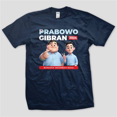 Jual Kaos Prabowo Gibran Capres 02 Baju Gemoy Prabowo Subianto Tim