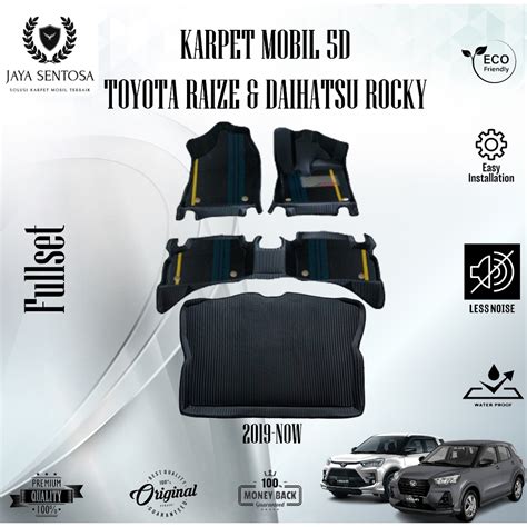 Jual Karpet Mobil 5D Toyota Raize Dan Daihatsu Rocky 2019 2024 Alas