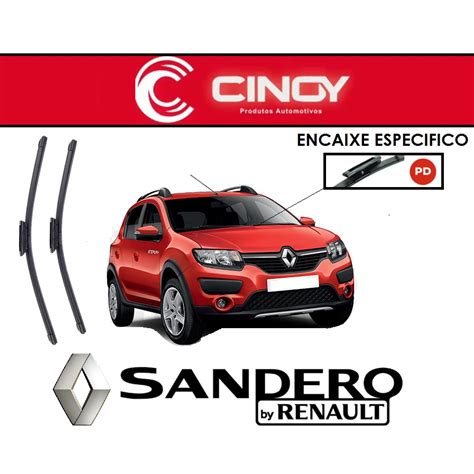 Kit Palheta Limpador De Parabrisa Dianteiro Renault Sandero A