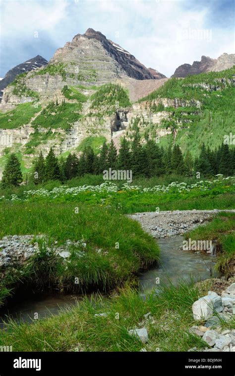 Alpine Stream In Colorado Rocky Mountains Stock Photo Alamy