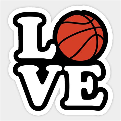 Basketball Love Basketball Sticker Sold By Jackson Johnny SKU