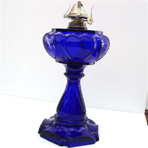 Hurricane Oil Lamp Vintage Oil Lamp Cobalt Blue Oil Lamp