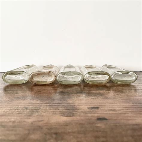 Vintage Glass Pharmacy Bottles Set Of 5 Etsy