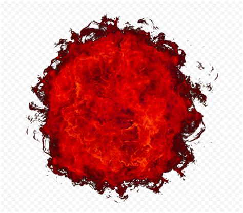 HD Red Ball Of Fire Explosion PNG | Red ball, Original image, Red