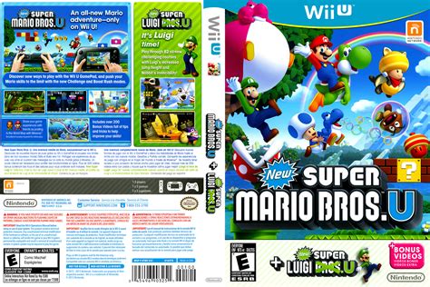 New Super Mario Bros U New Super Luigi U Wii U Box Art Nintendo