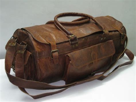 Leather Gym Bag - All Fashion Bags