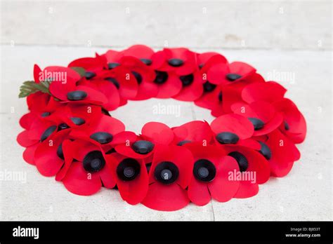 A red poppy wreath Stock Photo - Alamy