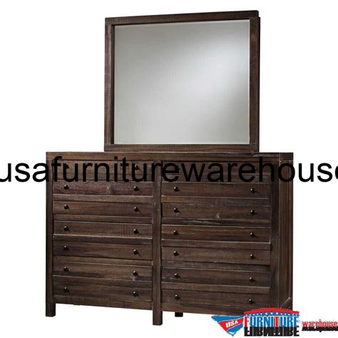 Modus Townsend Solid Wood Dresser & Mirror