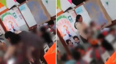 Tacna Profesora Es Captada Golpeando Con Palo De Madera A Niños De Inicial El Popular