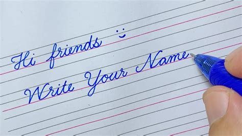 How To Write Your Name In Cursive Letters