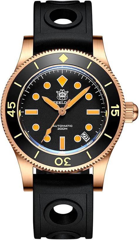 Steeldive Reloj De Buceo Para Hombre Reloj Autom Tico De Bronce