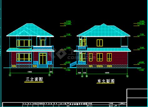 某市私人别墅建筑cad结构施工设计图 居住建筑土木在线