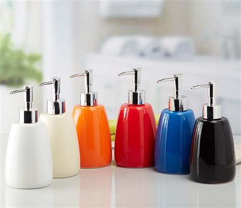 Buy Solid Glossy Ceramic 1 Soap Dispenser (Orange) at 34% OFF Online ...