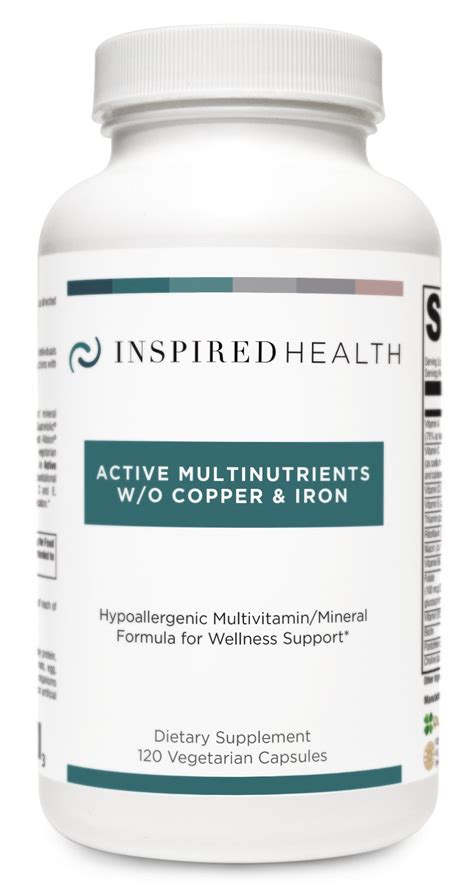 Active Multinutrients W O Copper Iron Methylated Multivitamin