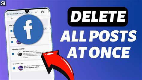 How To Delete All Posts On Facebook At Once Youtube