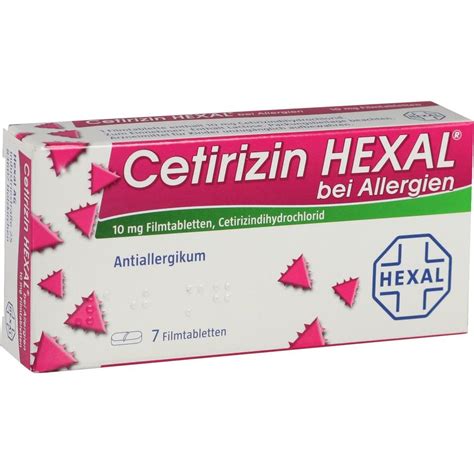 Cetirizin Hexal Bei Allergien Filmtabletten 7 St Bei Onfy De Kaufen