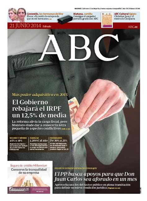 La portada de ABC del sábado 21 de junio Leap year Summer solstice