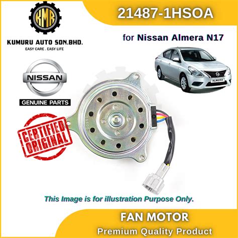 Original Genuine Nissan Radiator Fan Motor For Nissan Almera N