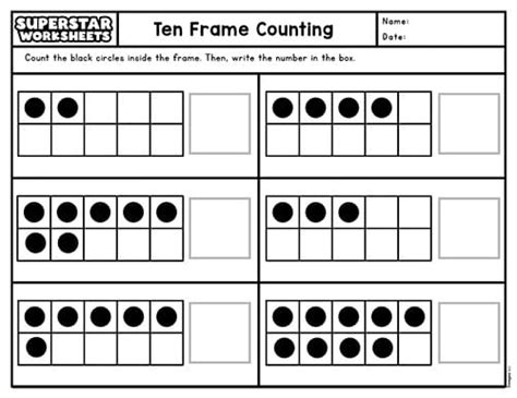 Ten Frame Blank Ten Frame Printables – Discover Professional Document ...