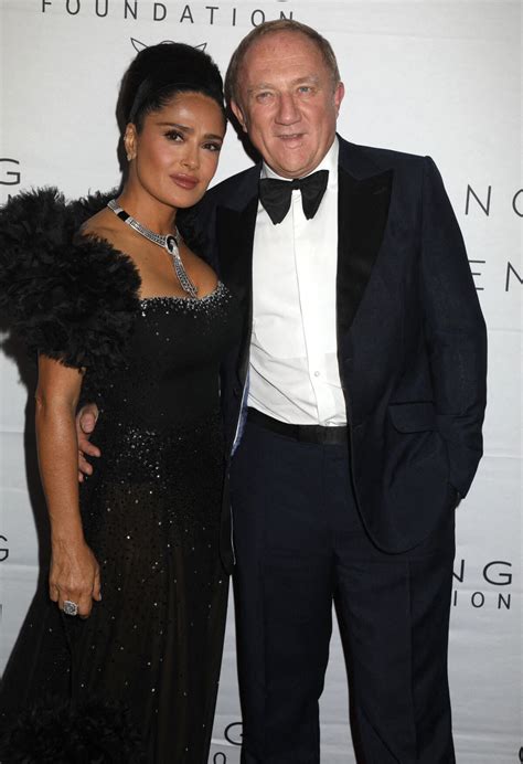 Photo Salma Hayek Fran Ois Henri Pinault Au Photocall De La Soir E