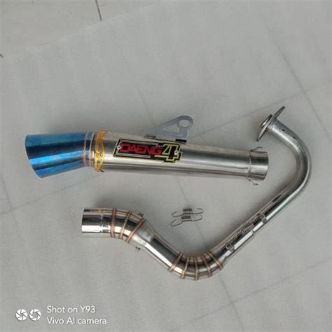 Big Elbow Pipe Daeng 51mm Open Spec Exhaust For Click 125i Click 150i