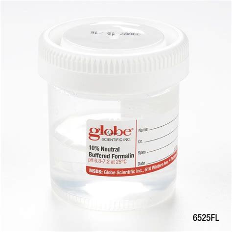 Globe Scientific Formalin Filed Containers Klm Bio Scientific