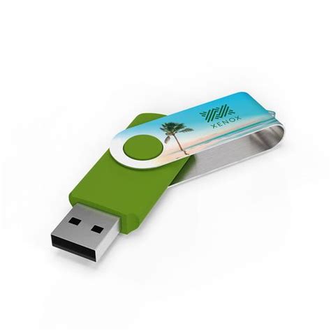 Cl Usb Twister Vert Citron Gb Basic Personnalisable Alann Marks