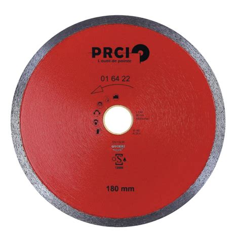 Disque diamant PRCI Coupelec Diam 180 mm lésage 25 4 mm 22 2 mm