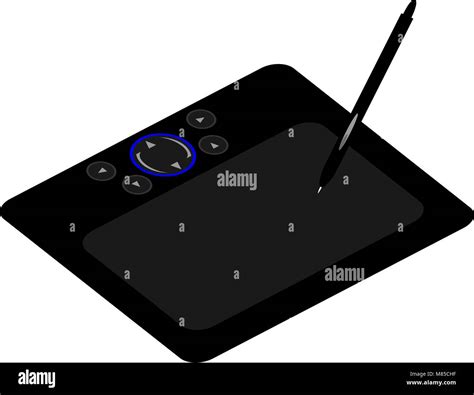 A computer drawing tablet Stock Vector Image & Art - Alamy