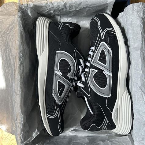 Dior B30 Sneaker Black Mesh And Technical Fabric Depop Sneakers Black Dior Sneakers Black