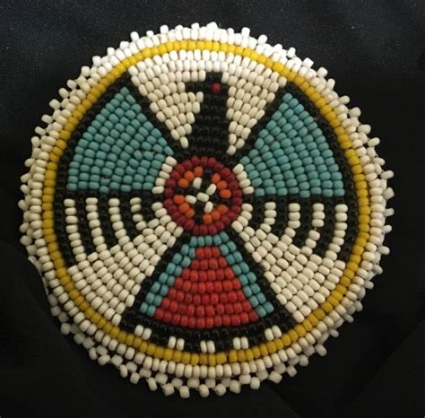 Native American Beaded Rosettes Researched And Conserved By Amanda Flavin