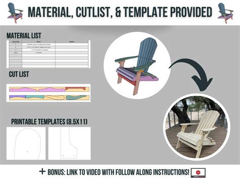 Folding Adirondack Chair Templates Wilker Do S