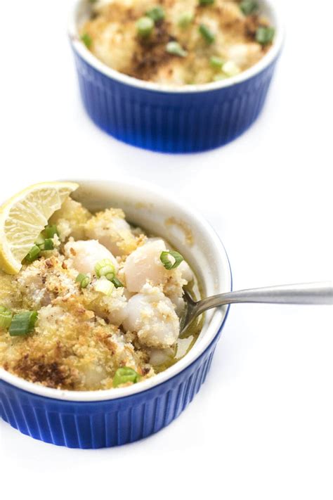 Baked Scallops with Garlic Panko - The Lemon Bowl®