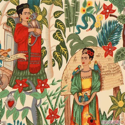 Fridas Garden Mexican Foliage Fabric By Alexander Henry Modes U